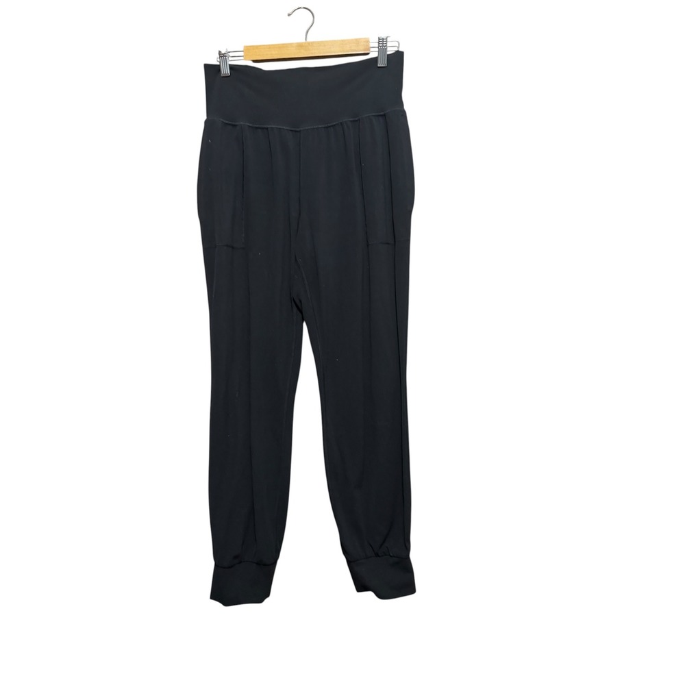 Athleta Salutation Jogger Women M Black Excellent Powervita High Rise Pockets